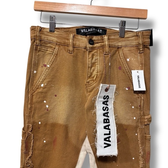 NWT VALABASAS “ALPHA” CAHI STACKED FLARE Bootcut Utility Jean Size 28 - Picture 6 of 10